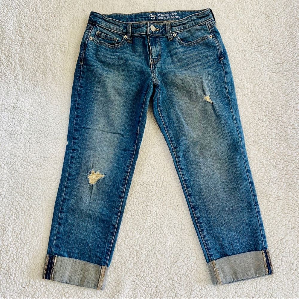 GAP straight crop jeans size 4